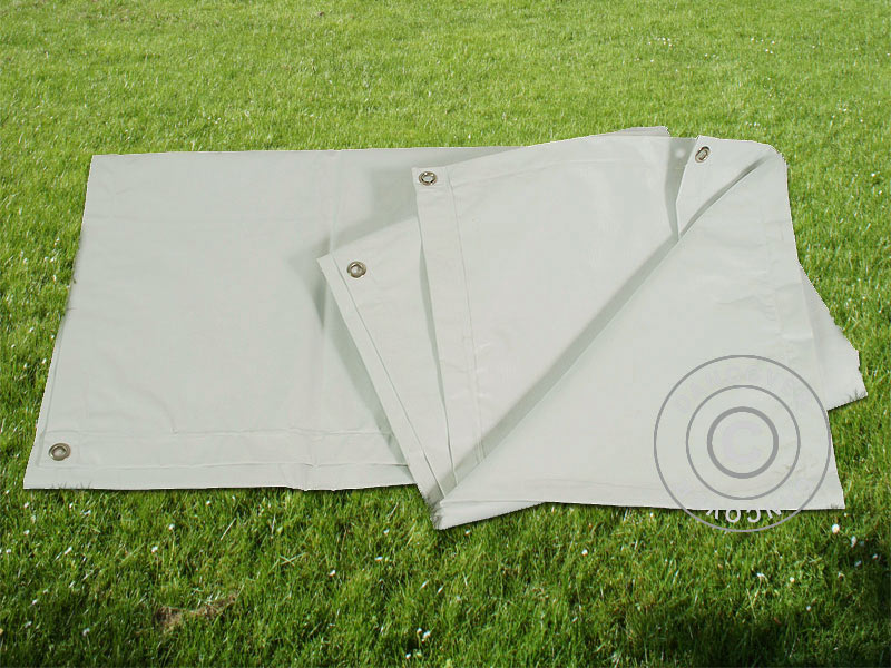 Bâche, bâche de sol 1,7x2,7m PVC, Gris