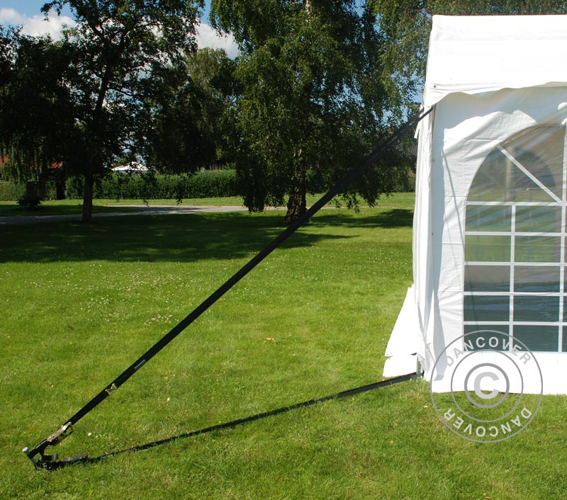 Kit de sécurité 4 (piquets 60cm & sangles à cliquet)