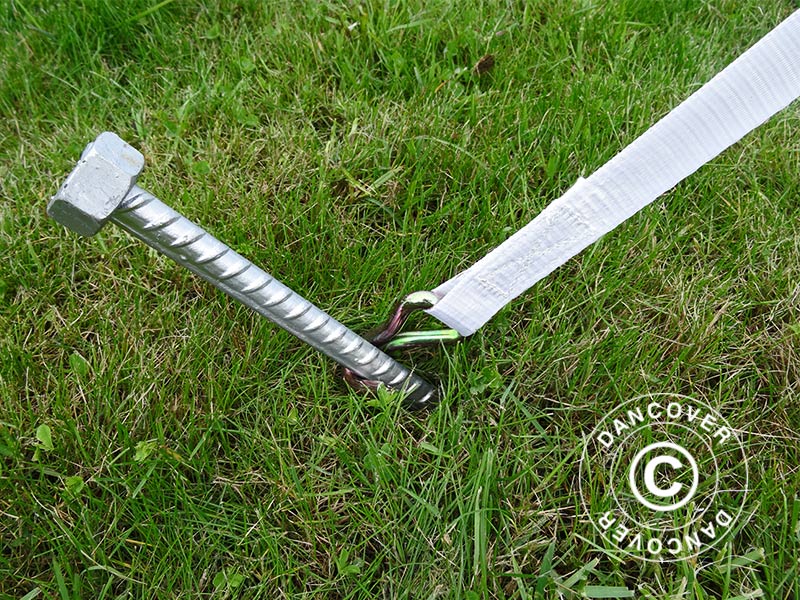 Sangles à cliquet, Blanc, 4 unités