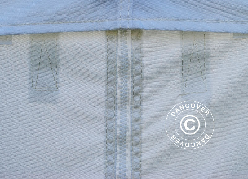 Kit parete laterale con cerniera per FleXtents, 3m, Bianco