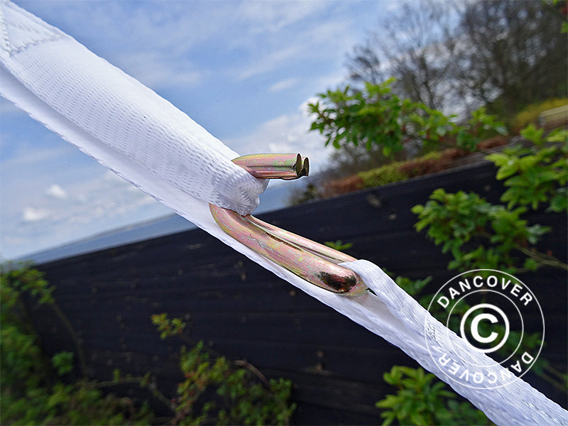 Pacco Sicurezza 4 (aste da terra 60cm & cinghie a cricchetto), Bianco