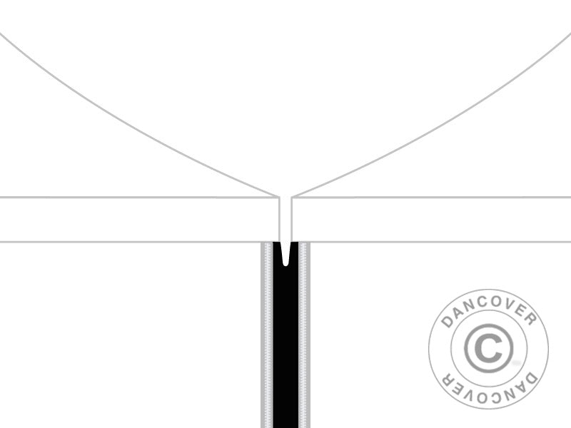 Panneaux d’étanchéité pour les tentes pliantes FleXtents® PRO de la gamme 3m, noir, 2 pcs.