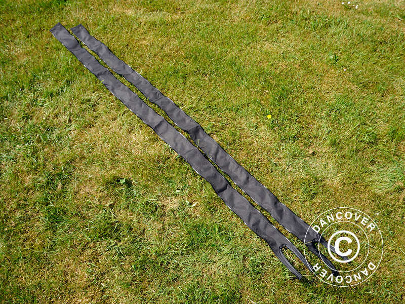 Panneaux d’étanchéité pour les tentes pliantes FleXtents® PRO de la gamme 3m, noir, 2 pcs.