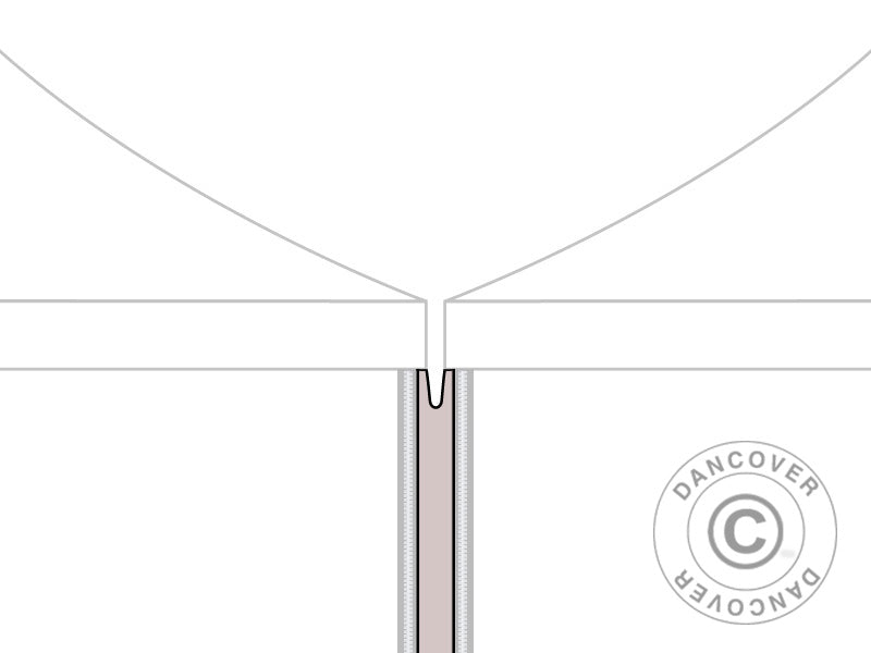 Panneaux d’étanchéité pour les tentes pliantes FleXtents® PRO de la gamme 3m, Latte, 2 pcs.