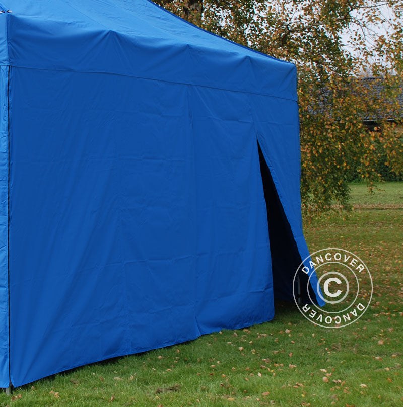 Seitenwand-Set für das Faltzelt FleXtents 4x4m, Blau