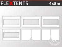 Kit per il fianco del FleXtents 4x8m, Bianco