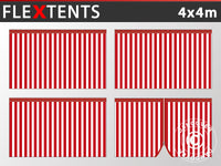 Kit paroi latérale pour Tente pliante FleXtents 4x4m, Rayé