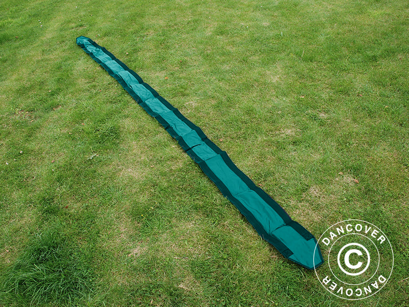 Dachrinne 8m, Grün, für FleXtents