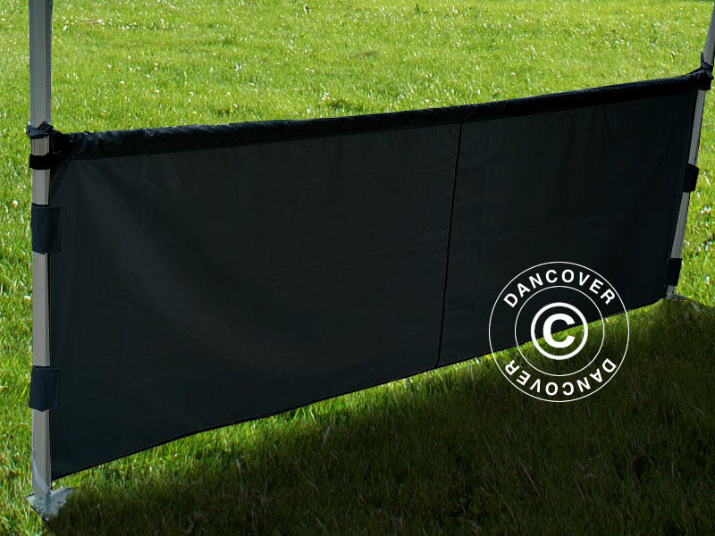 Mezza parete laterale per FleXtents PRO Xtreme, 3m, Nero