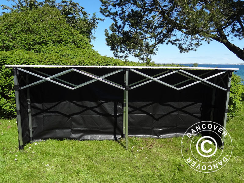 Seitenverkleidung für die FleXtents PRO Falttisch, 3m, Schwarz