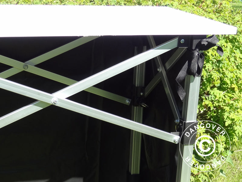 Seitenverkleidung für die FleXtents PRO Falttisch, 3m, Schwarz