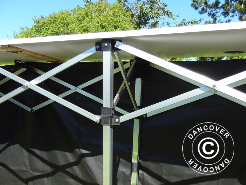 Seitenverkleidung für die FleXtents PRO Falttisch, 3m, Schwarz
