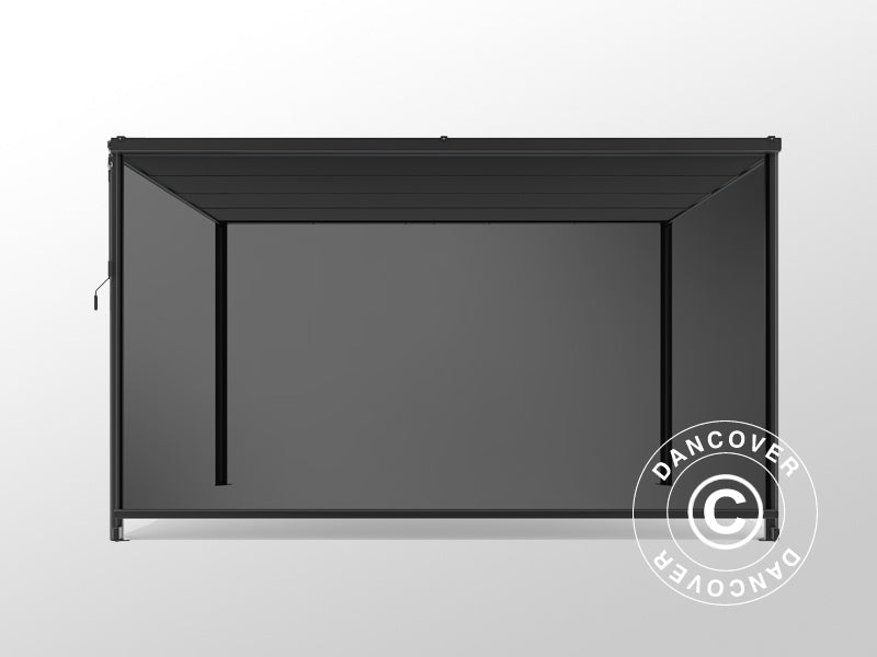 Paroi latérale pour pergola San Fernando, 4m, Gris foncé