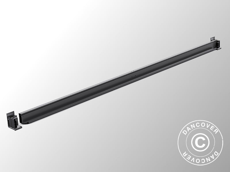 Staffa da parete per gazebo San Pablo 3x3m, 3x4m, e 4x4m, Nero, 2 pz.