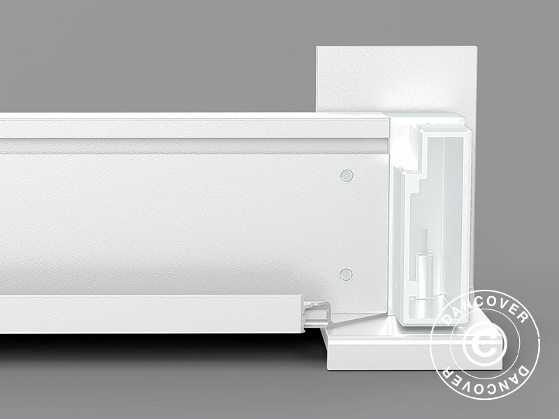 Staffa da parete per gazebo San Pablo 3x3m, 3x4m, e 4x4m, Bianco, 2 pz.