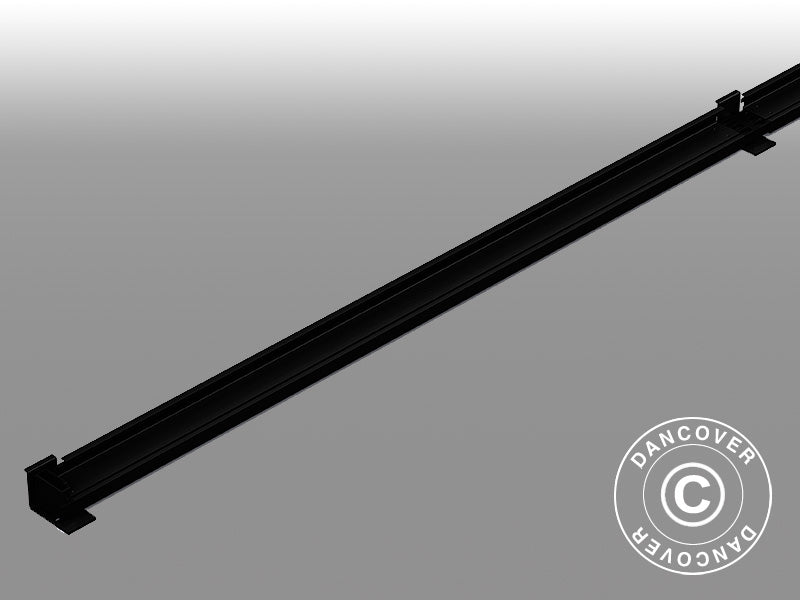 Staffa da parete per gazebo San Pablo 3x5,8m e 4x5,8m, Nero, 3 pz.
