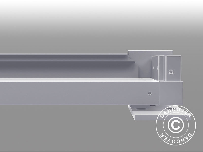 Staffa da parete per gazebo San Pablo 3x5,8m e 4x5,8m, Bianco, 3 pz.