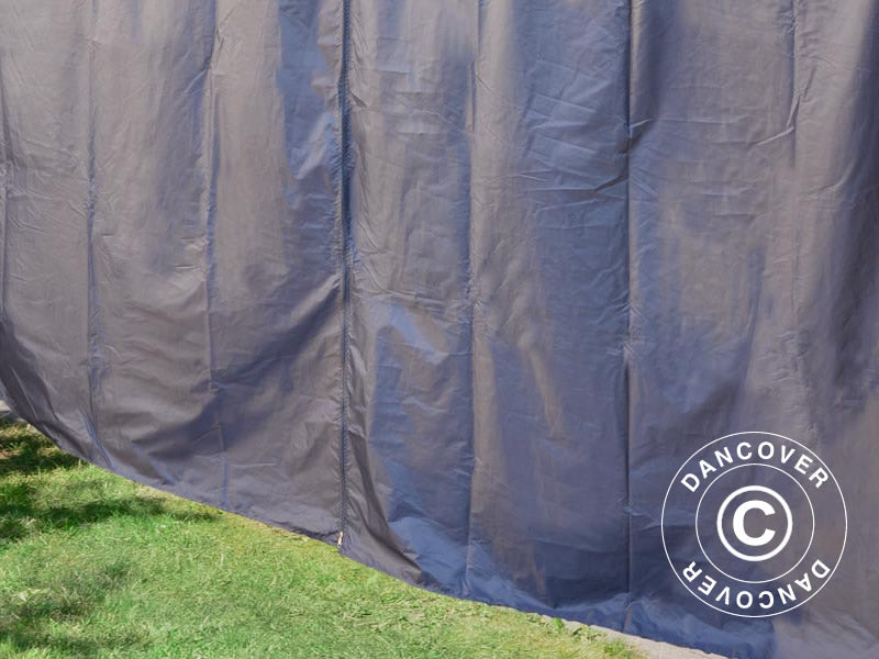 Pareti laterali per Gazebo Martinique, 4 pz, Grigio