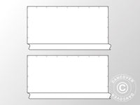 Seitenwände ohne Fenster für Partyzelt PLUS 6m, 2 St, Weiß