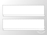 Parois sans fenêtre pour tentes de réception PLUS, 12 m, 2 pcs, Blanc