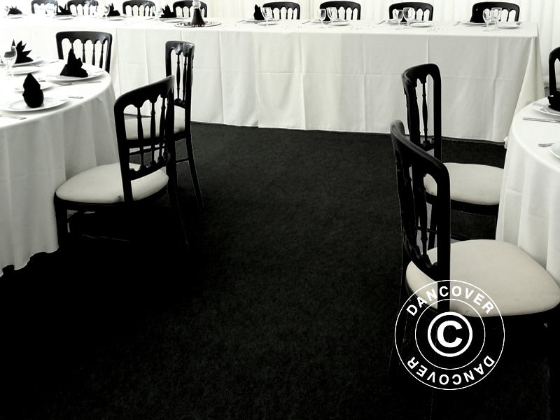 Teppich 2x16m, Schwarz, 400g