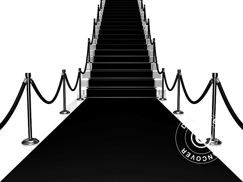 Tappeto nero, 1,25x8m, 400g