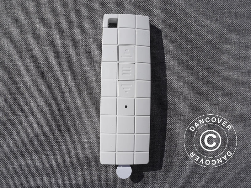 Store banne avec télécommande, 2,95x2,5m, Gris/cadre gris