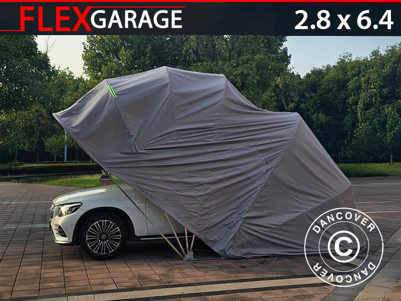 Faltgarage (Auto), 2,8x6,4x2,65m, Grau