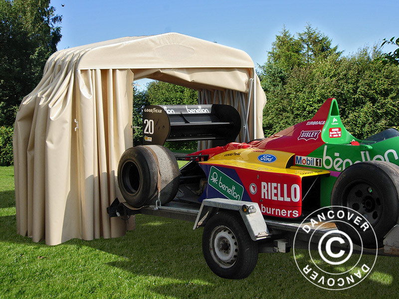 Garage pliant tunnel (Voiture), 2,5x5,15x2,15m, beige