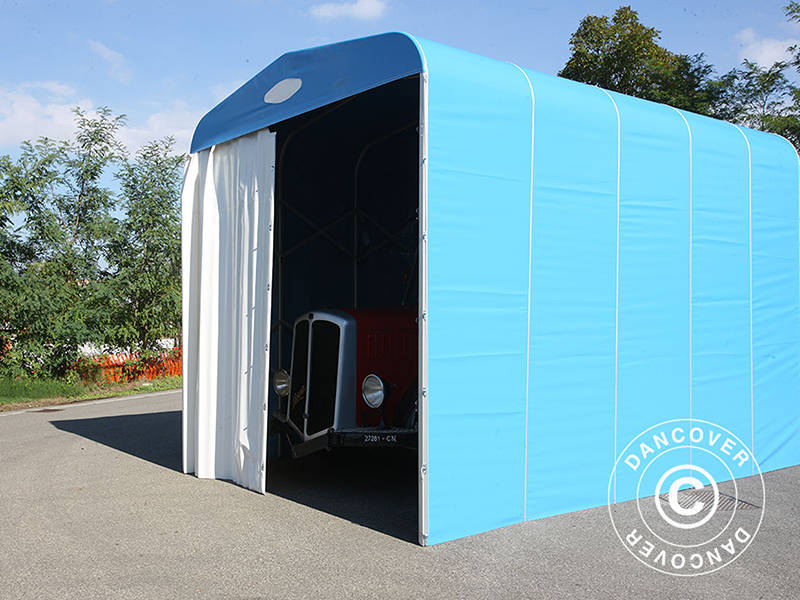 Box auto tunnel (Caravan), 3x6,18x3,6m, Bianco