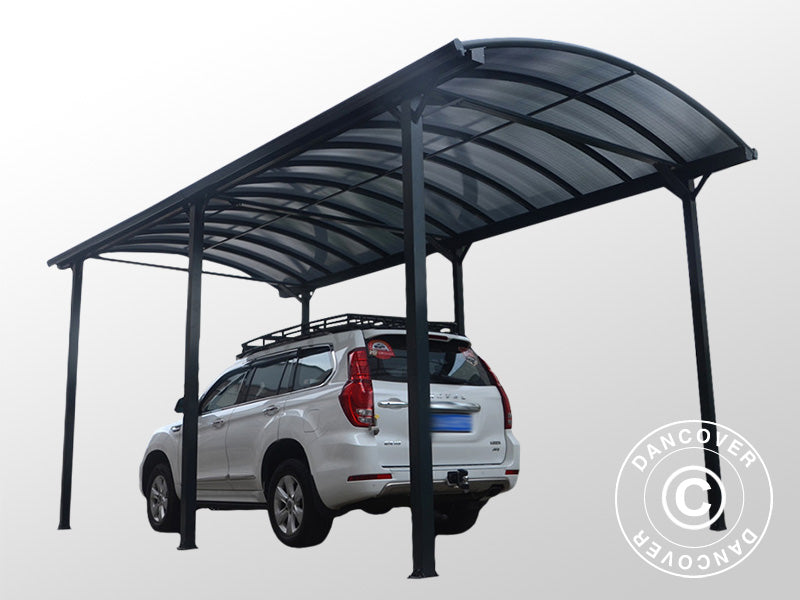 Carport XL Boston, 3,59x7,62x3,6m, Grau