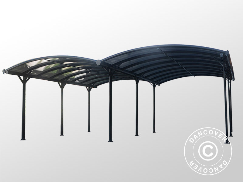 Doppelcarport Boston, 6x5,05x2,22m, Grau