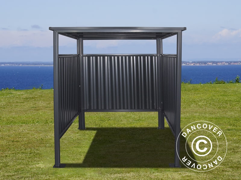 Fahrradunterstand 1,8x2,03x1,93m, 3,65m², anthrazit