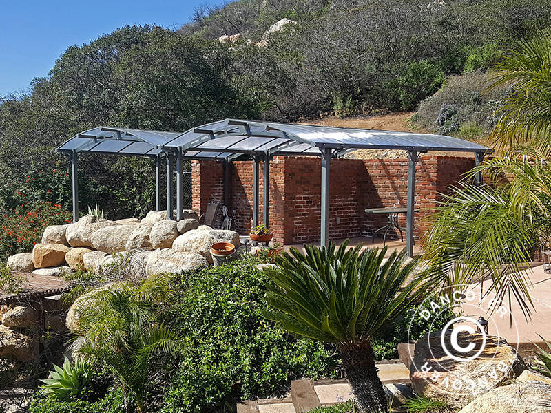 Carport Arcadia, Palram/Canopia, 3,59x5,07m, Gris