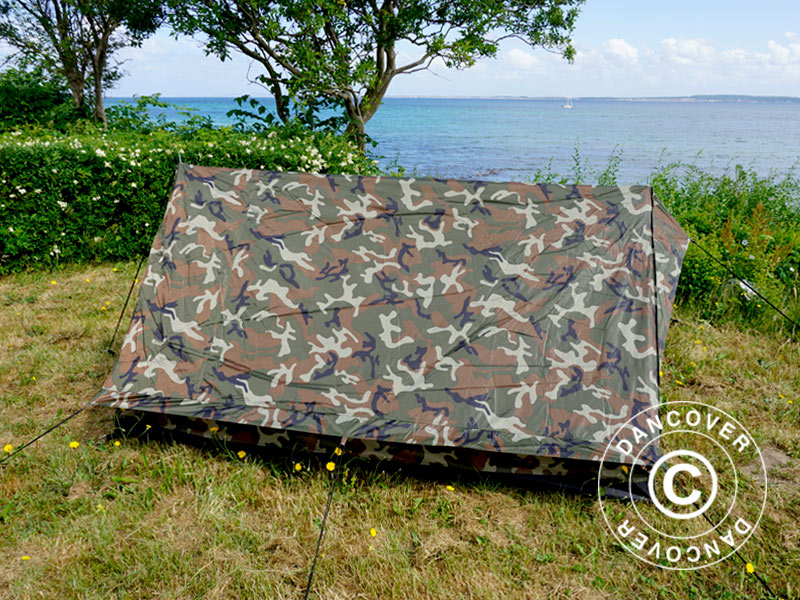 Camouflage-Zelt Woodland MINI PACK, 2 Personen