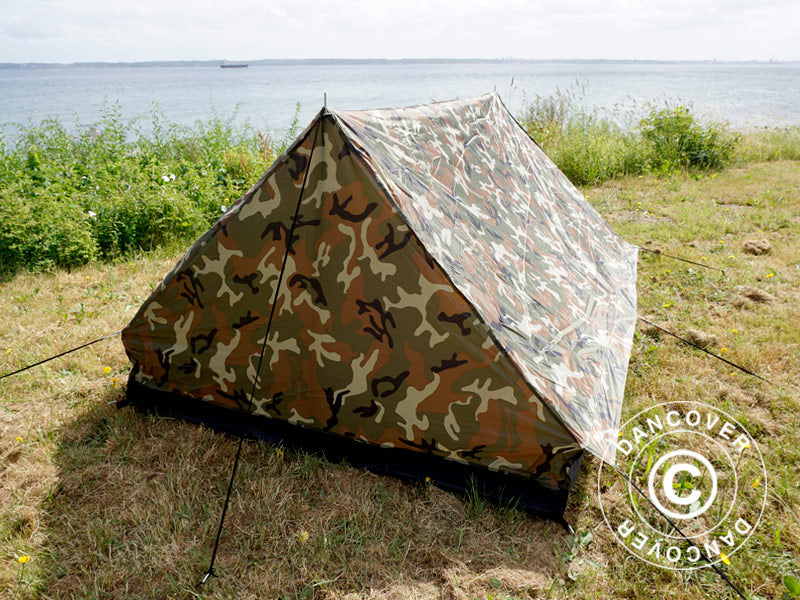 Camouflage-Zelt Woodland MINI PACK, 2 Personen