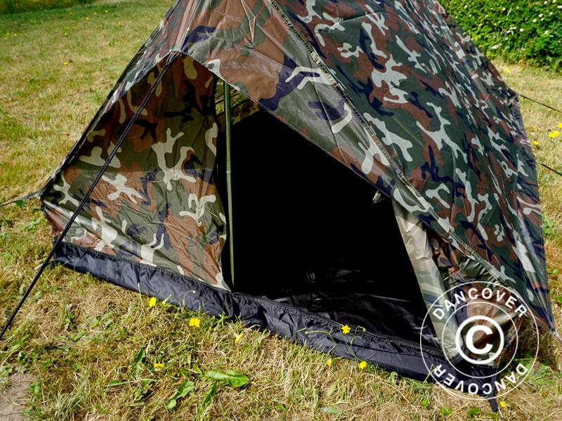 Camouflage-Zelt Woodland MINI PACK, 2 Personen