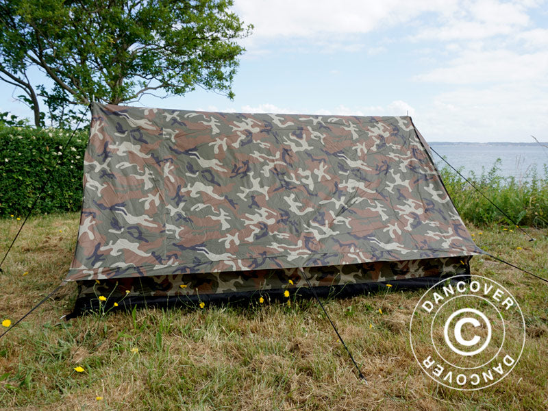 Camouflage-Zelt Woodland MINI PACK, 2 Personen