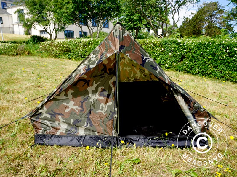 Camouflage-Zelt Woodland MINI PACK, 2 Personen