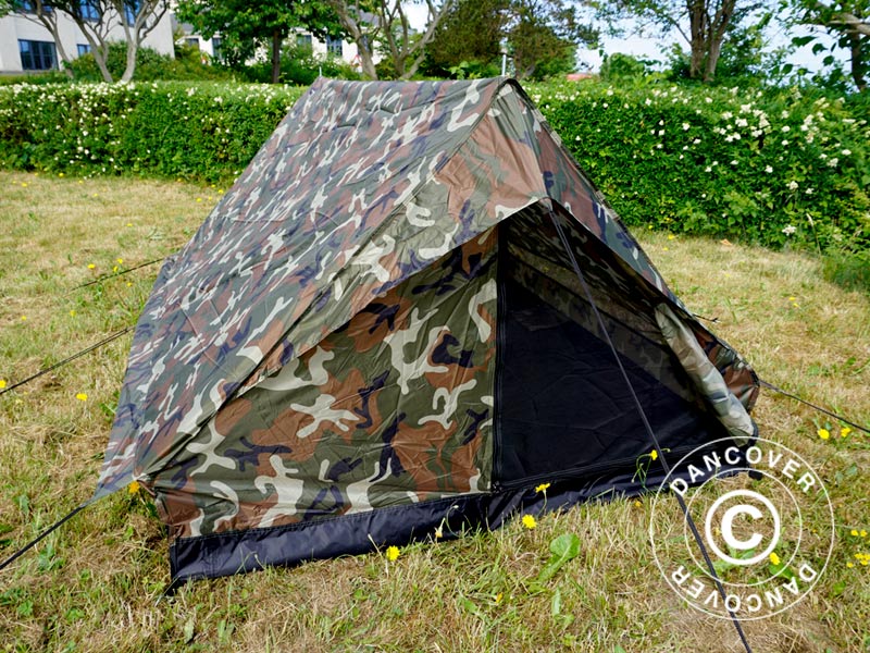 Camouflage-Zelt Woodland MINI PACK, 2 Personen