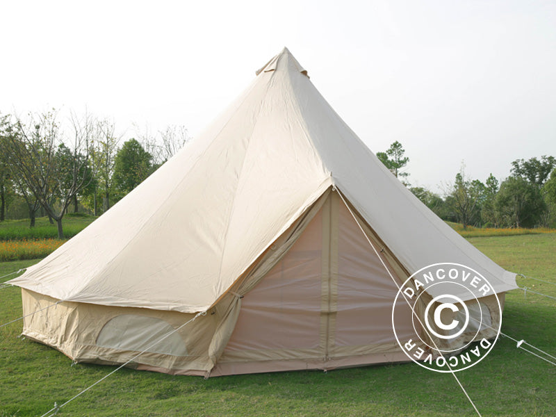 Tenda a campana per glamping, TentZing®, 7x7m, 10 Persone, Sabbia