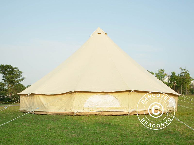 Tenda a campana per glamping, TentZing®, 7x7m, 10 Persone, Sabbia