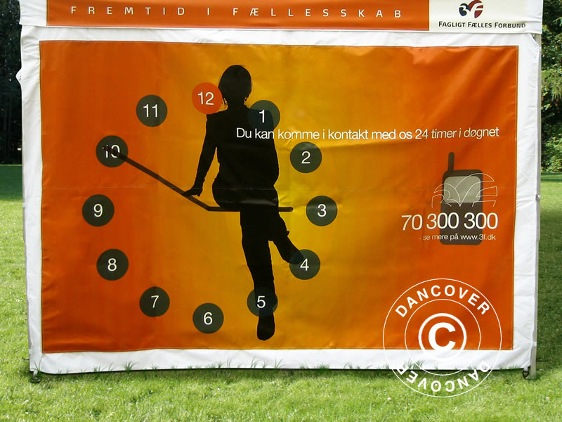 Mur latéral imprimé 4m pour FleXtents PRO