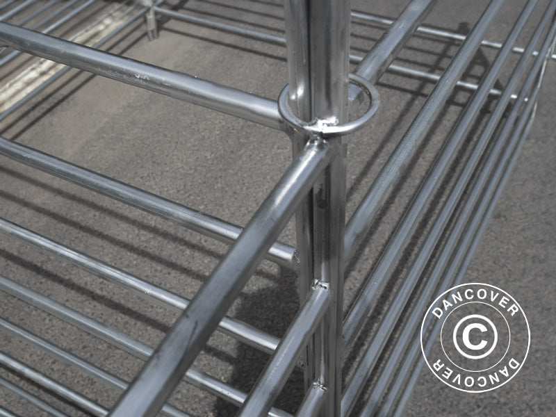 Estensione per recinto animali, 1,5x1,22m, 2 pz., Argento