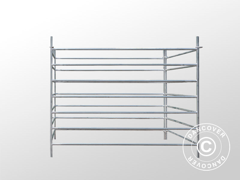 Enclos pour animaux, 1,5x1,22m, 4 pièces, Argent