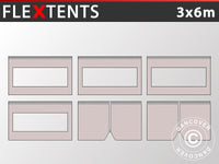 Kit pareti laterali fianco del FleXtents 3x6m, Latte