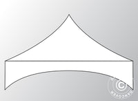 Toiture "Arched" pour Tente pliante FleXtents 3x6m, Blanc