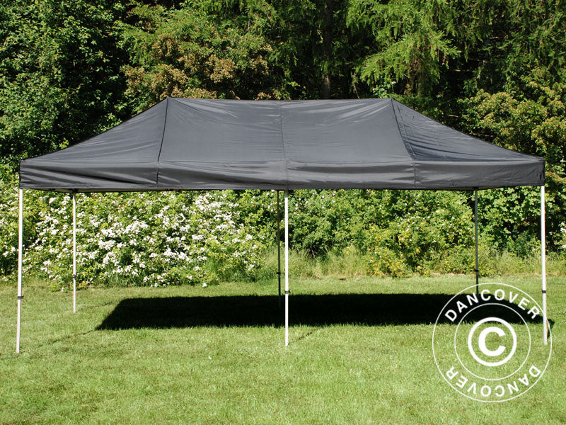 Tente Pliante FleXtents Xtreme 50 3x6m Noir, avec 6 cotés