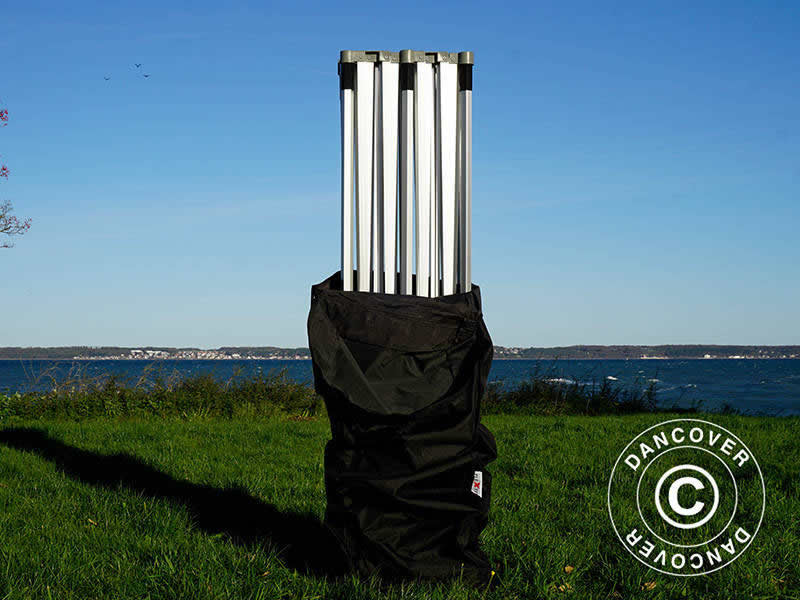 Tente Pliante FleXtents Xtreme 50 3x6m Noir, avec 6 cotés