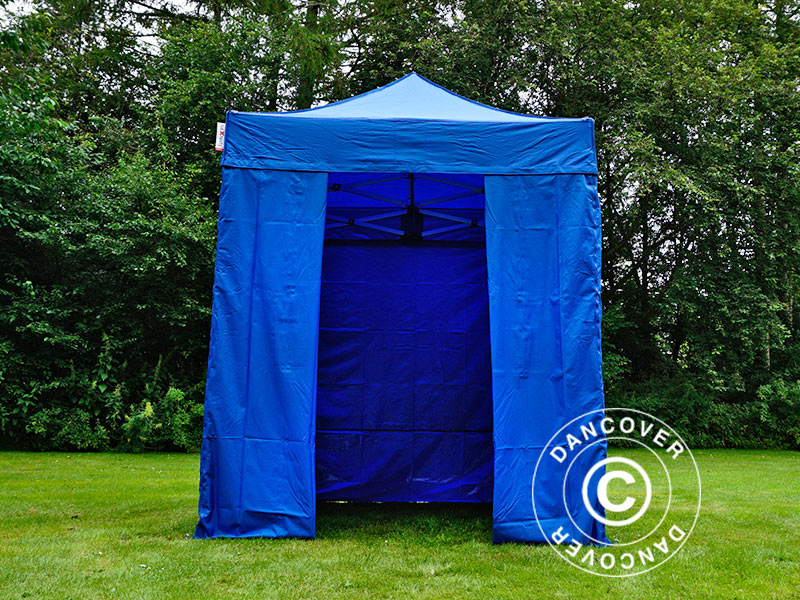 Tente pliante FleXtents PRO 2x2m Bleu, avec 4 cotés